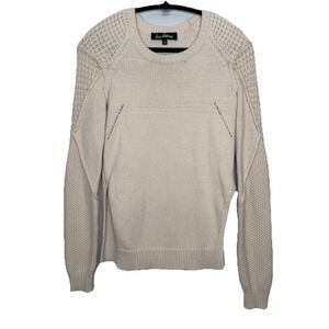 Sam Edelman Womens Sweater X-Small Long Sleeve Cream Wool Blend Side‎ Slits
